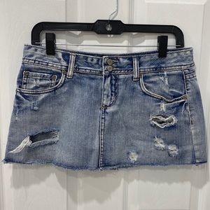 AMETHYST JEANS MICRO SKIRT